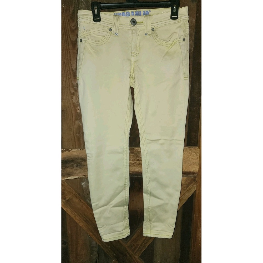 Hydraulic Bailey Jeans Women's Size 9/10 Yellow Cotton Blend Punk Rock